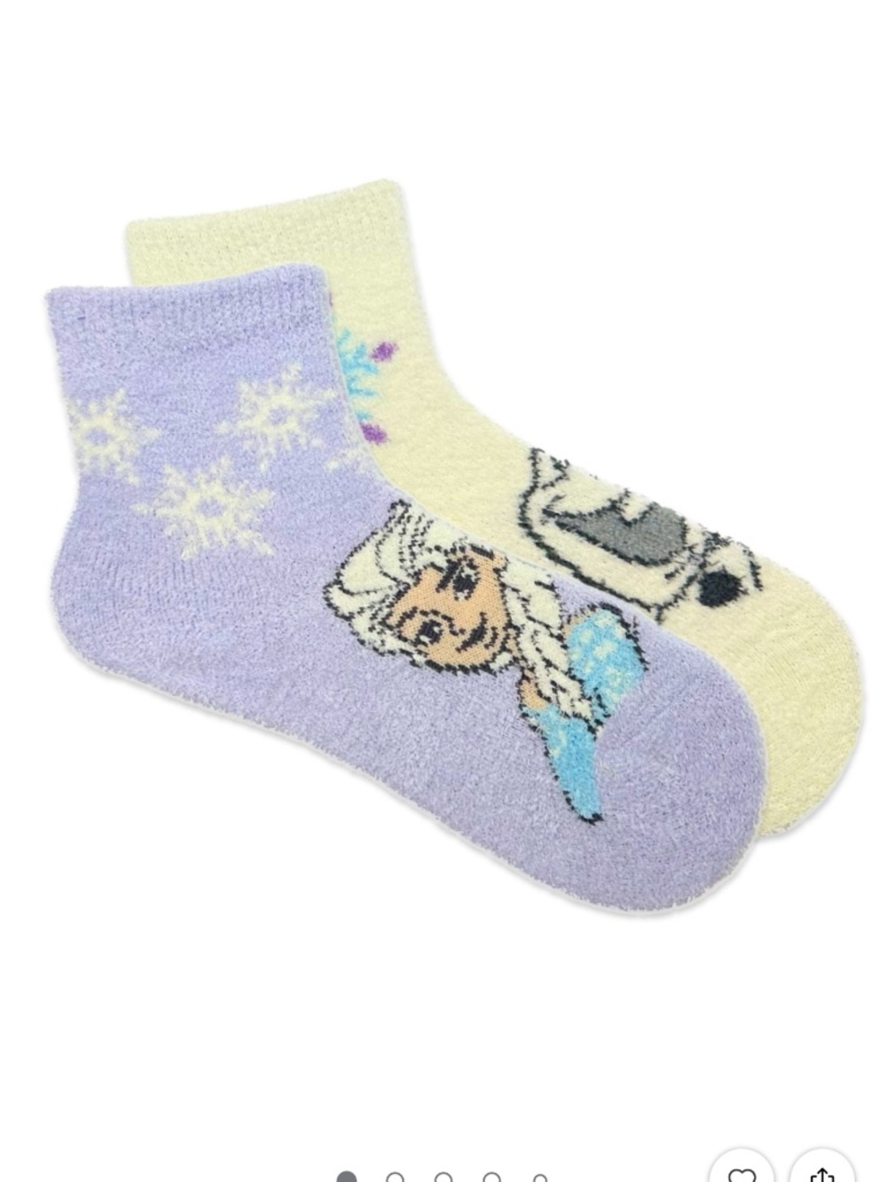 Disney Frozen Girls 2 PK Socks Size S/M NWT